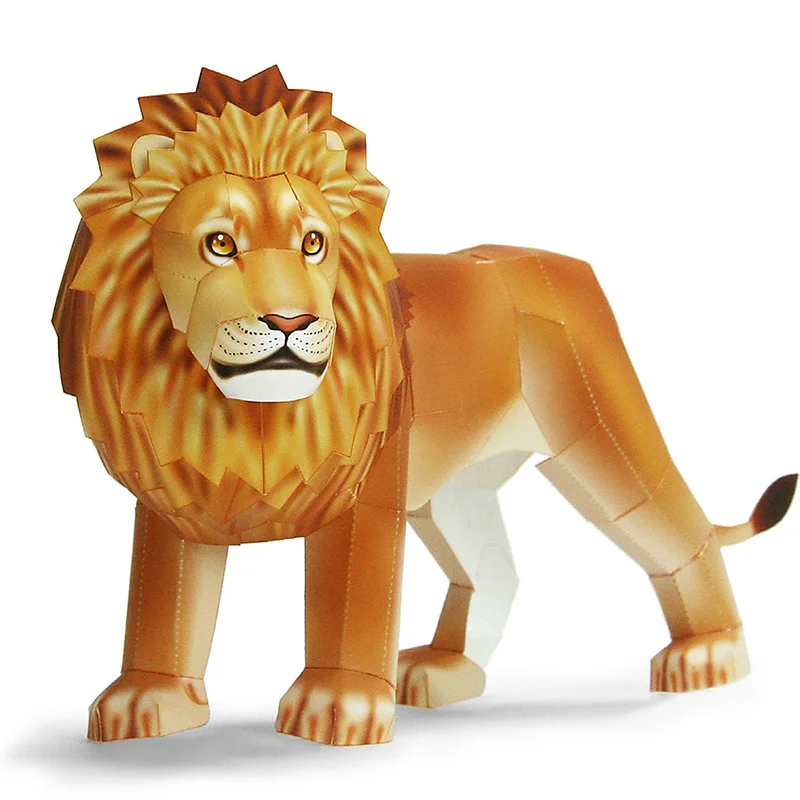 Art Craft Lion - Löwe Origami Kunst Falten Mini Nette