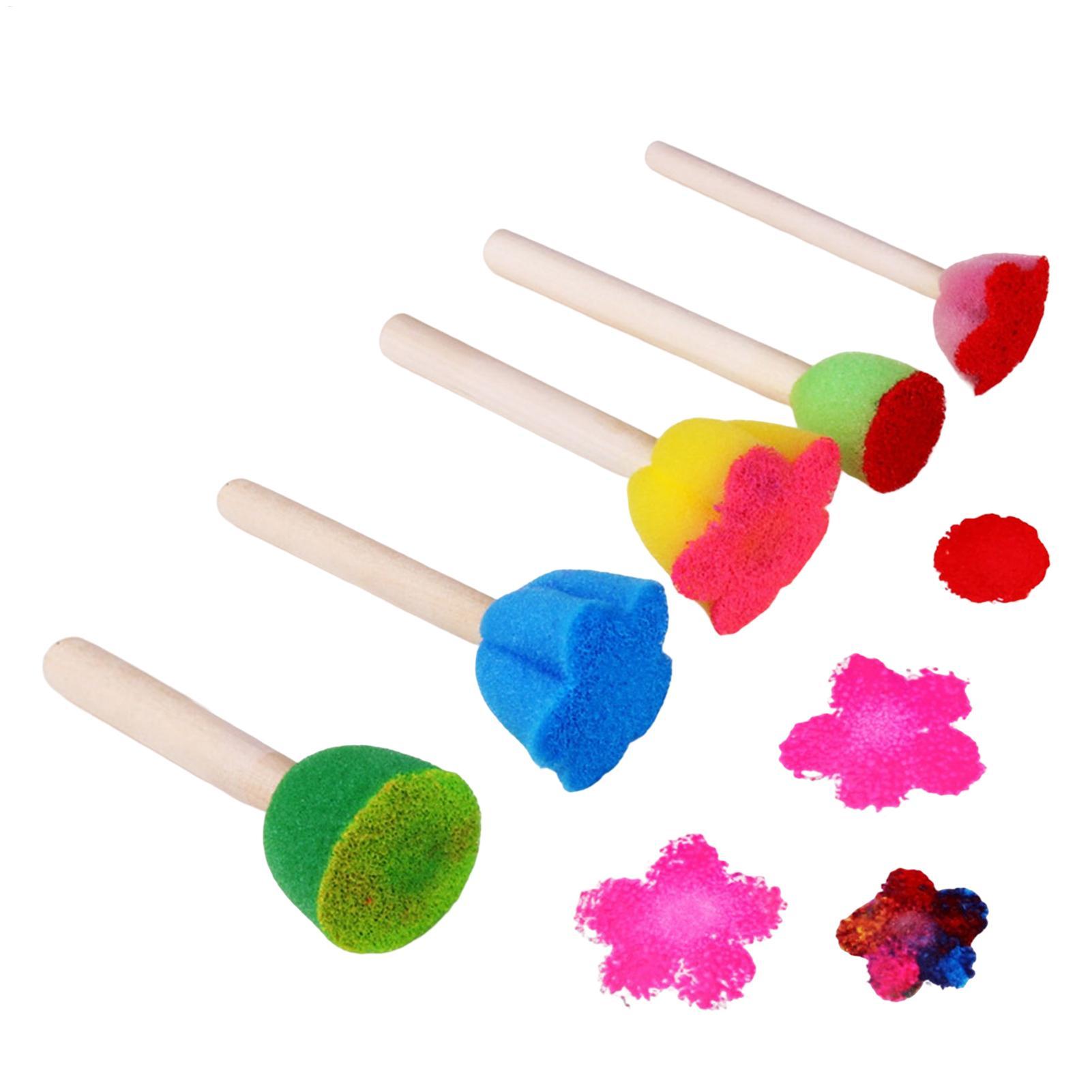Art Craft For Preschoolers - 5 Stück wiederverwendbare Kinder-Farbschwämme, leicht zu