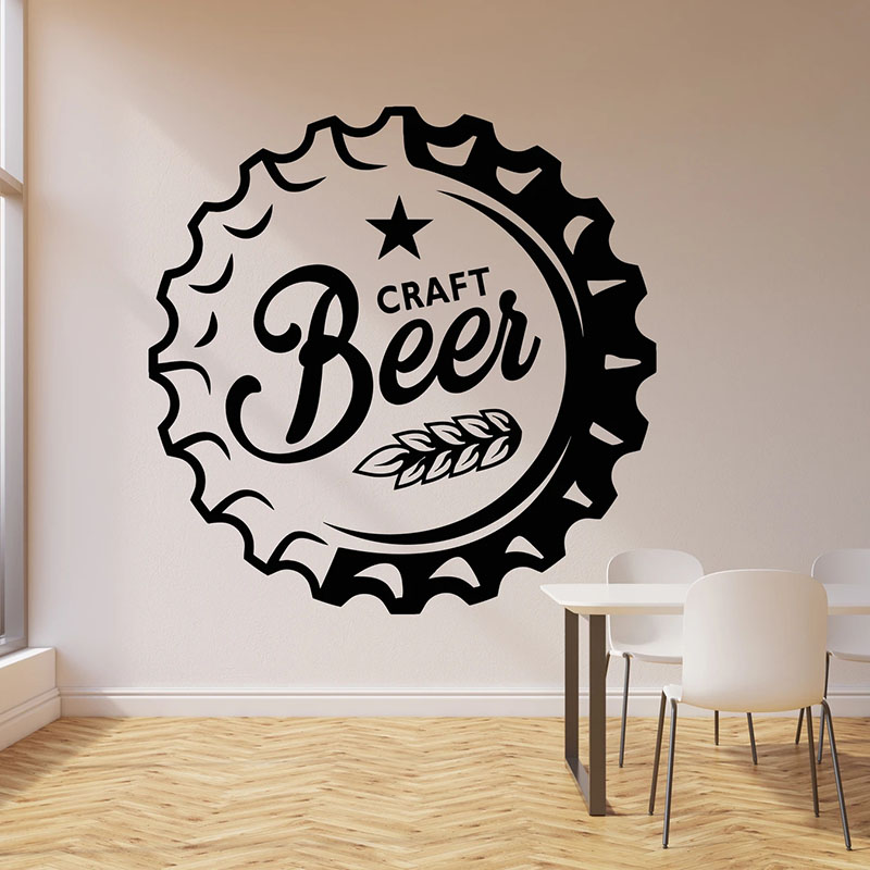 Art Craft Logo - Wand Aufkleber Trinken Alkohol Bar Pub