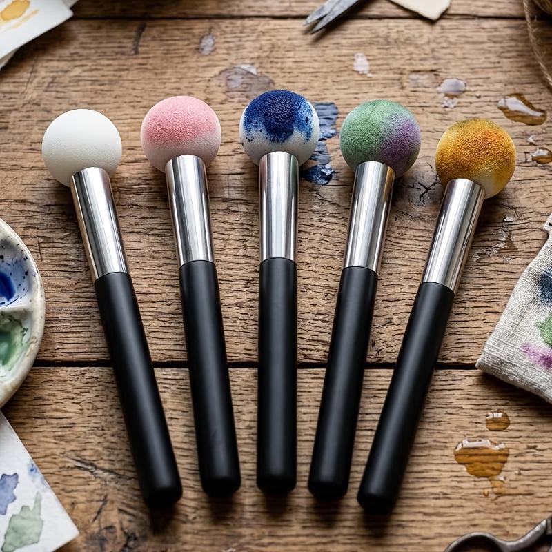Art Craft Classes - 1/2/4 Stück Schwamm-Kunstpinsel Weiche Schwammköpfe Rutschfeste