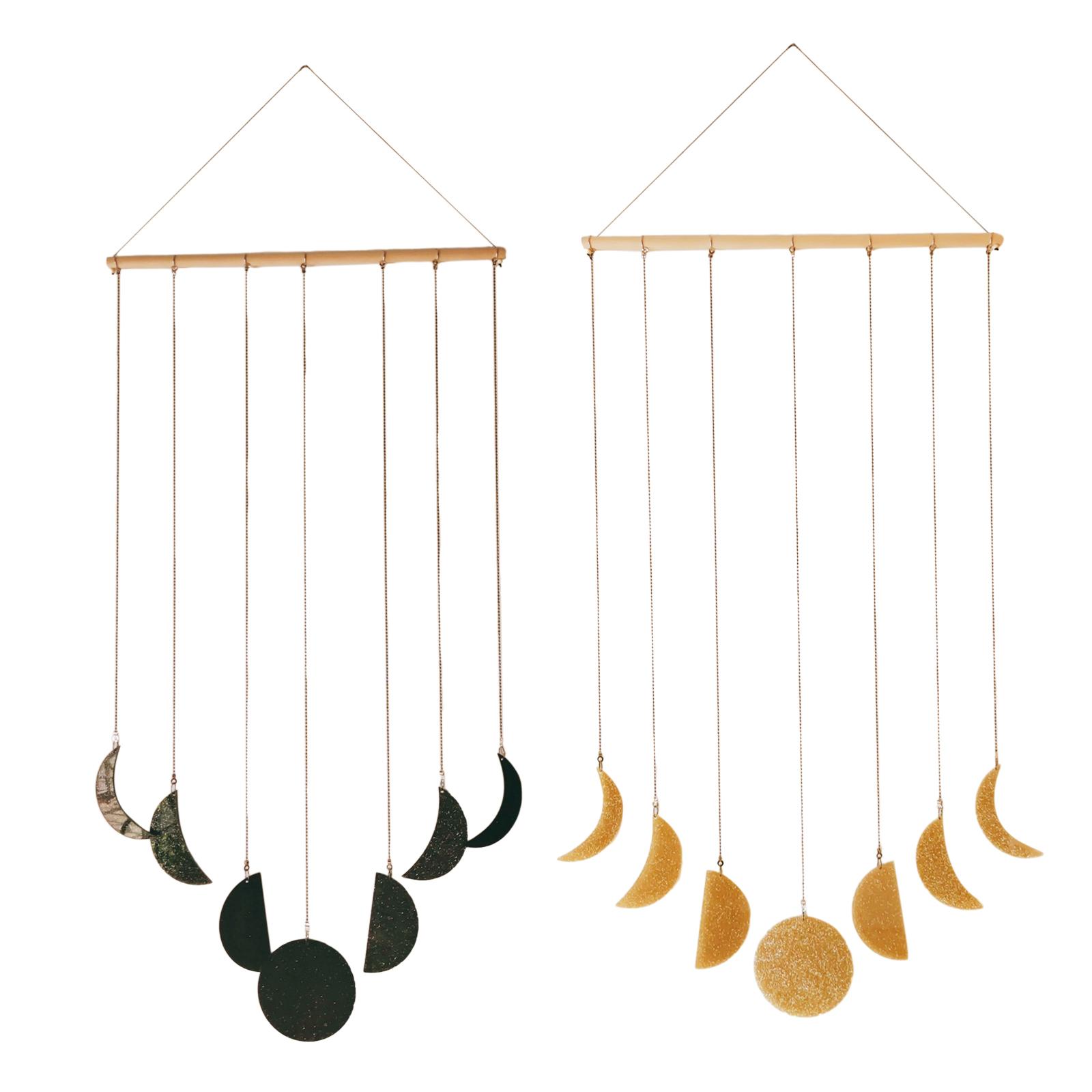 Art And Craft For Nursery - Mondphasen-Wanddekoration Boho-Kunsthandwerk Dekorative Wandkunst Wandornament für