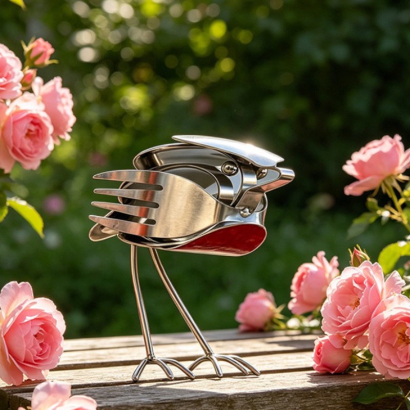 Art And Craft Recycle - Schrottmetall-Kunst Robin-Skulptur Handgefertigte Vogelfigur aus recyceltem