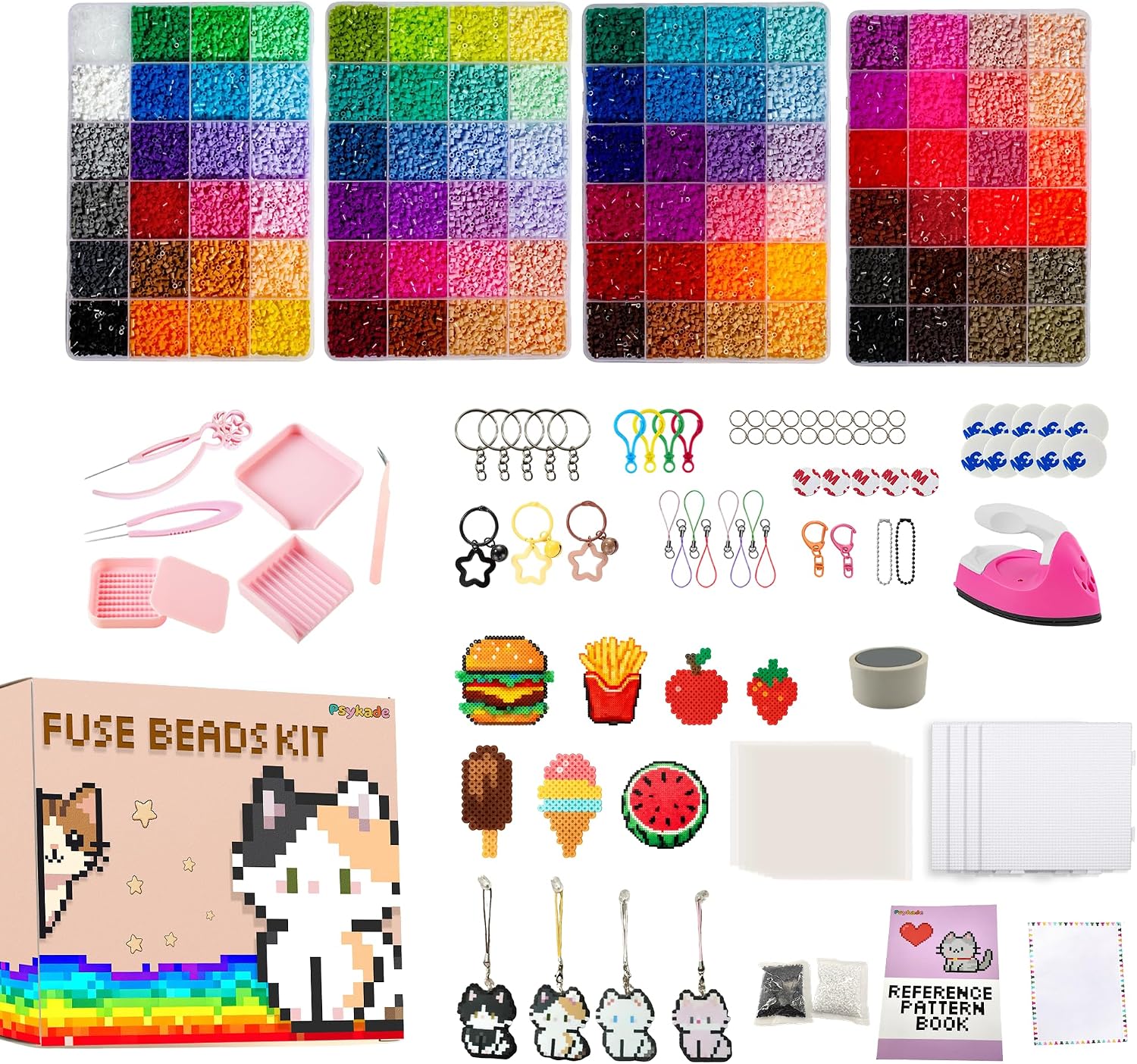 Art Crafting - Perlen-Bastelset – Einfaches DIY-Set – 96