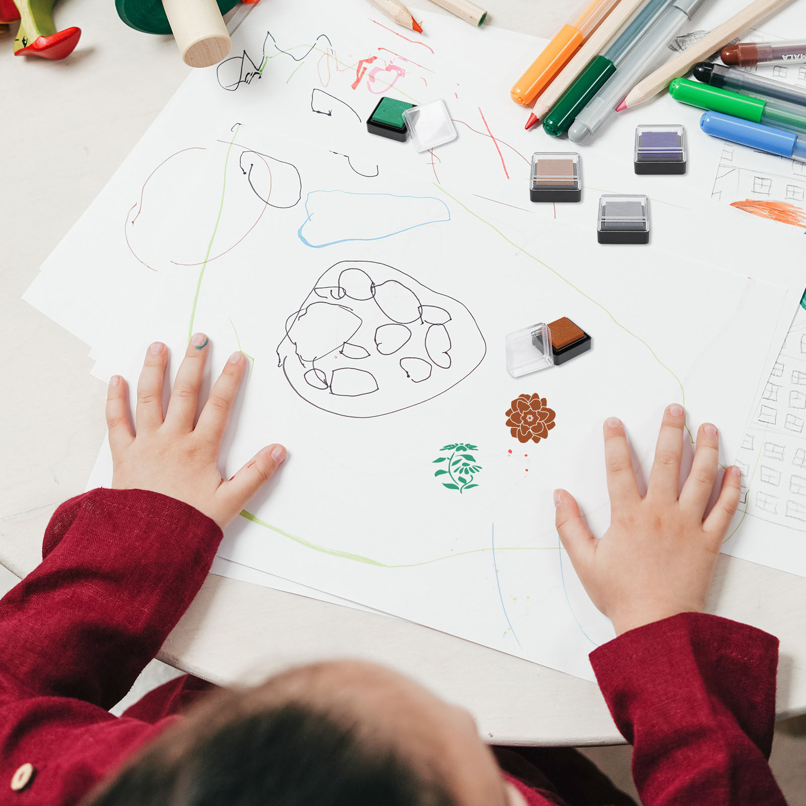 Mini-Stempelkissen, 5 Stück, S – Art And Craft For Nursery Bewertung und Preis