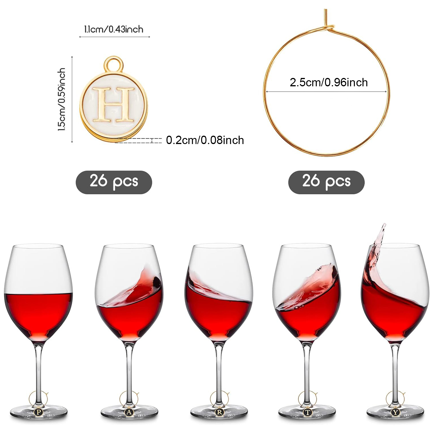26 Stück Weinanhänger für Stie – Art Craft Glasses Bewertung und Preis