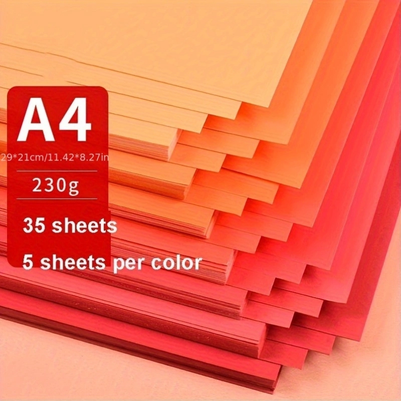 35 Blatt farbiger Papierkarton – Art And Craft Recycle Bewertung und Preis
