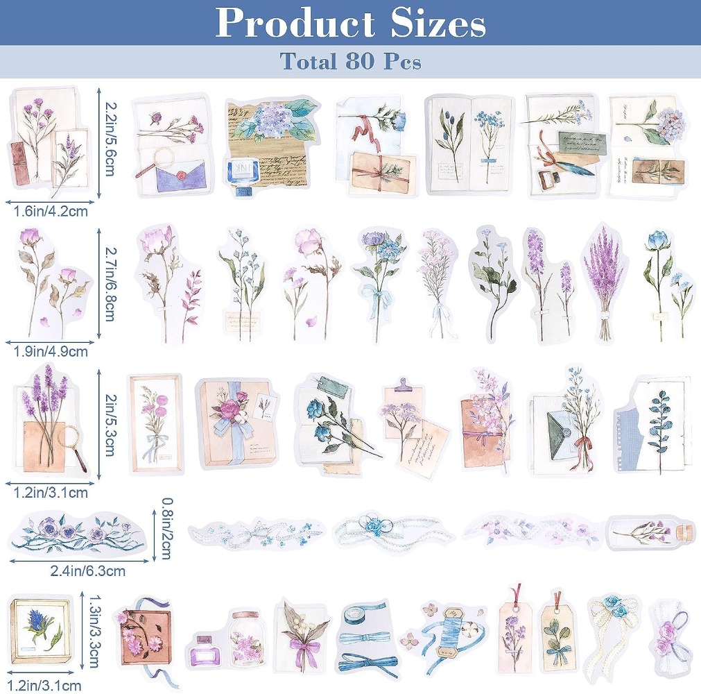80PCS Lavendel Scrapbook Aufkl – Art Craft Journals Bewertung und Preis