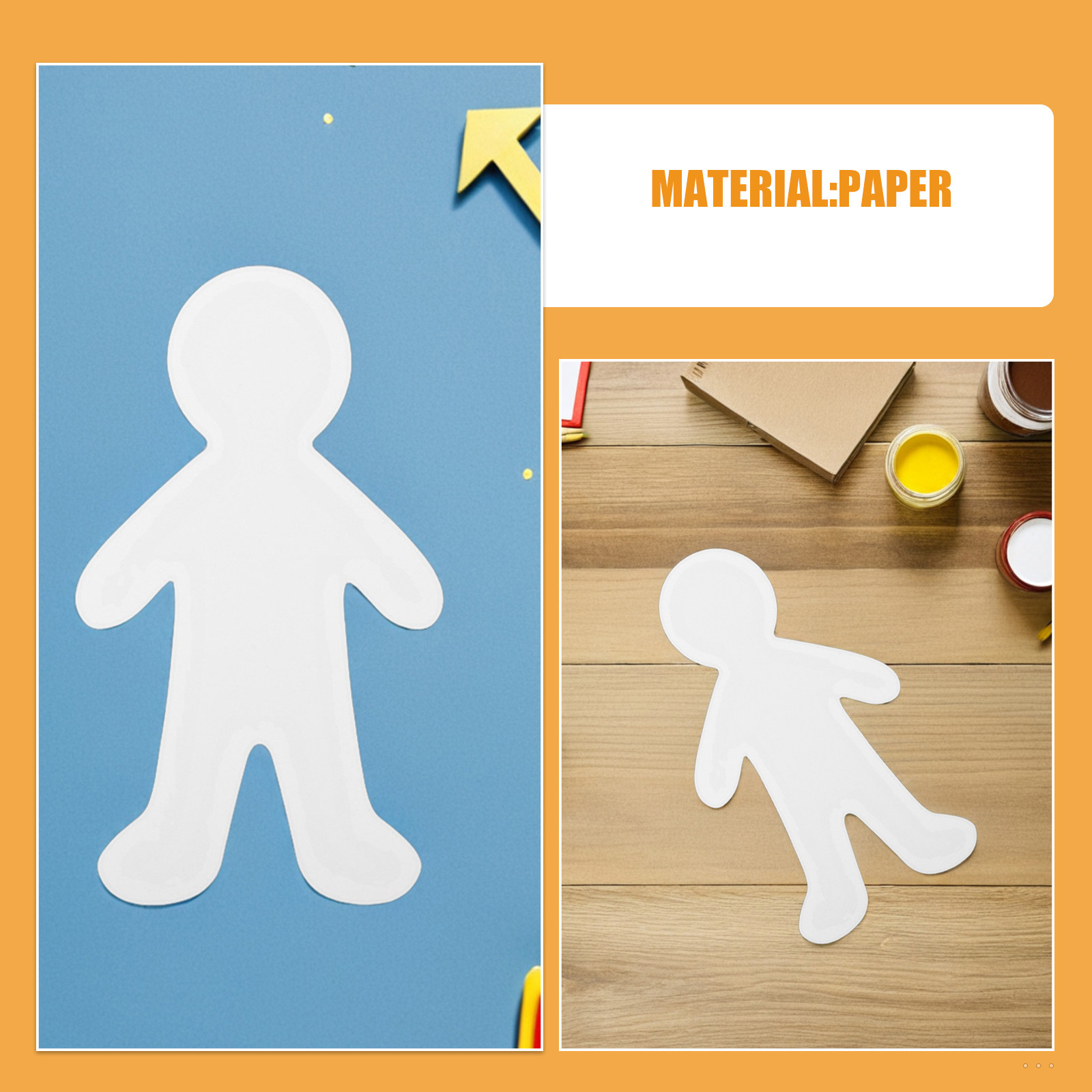 Leere Pappfiguren, ungestaltet – Art Craft For Preschoolers Bewertung und Preis