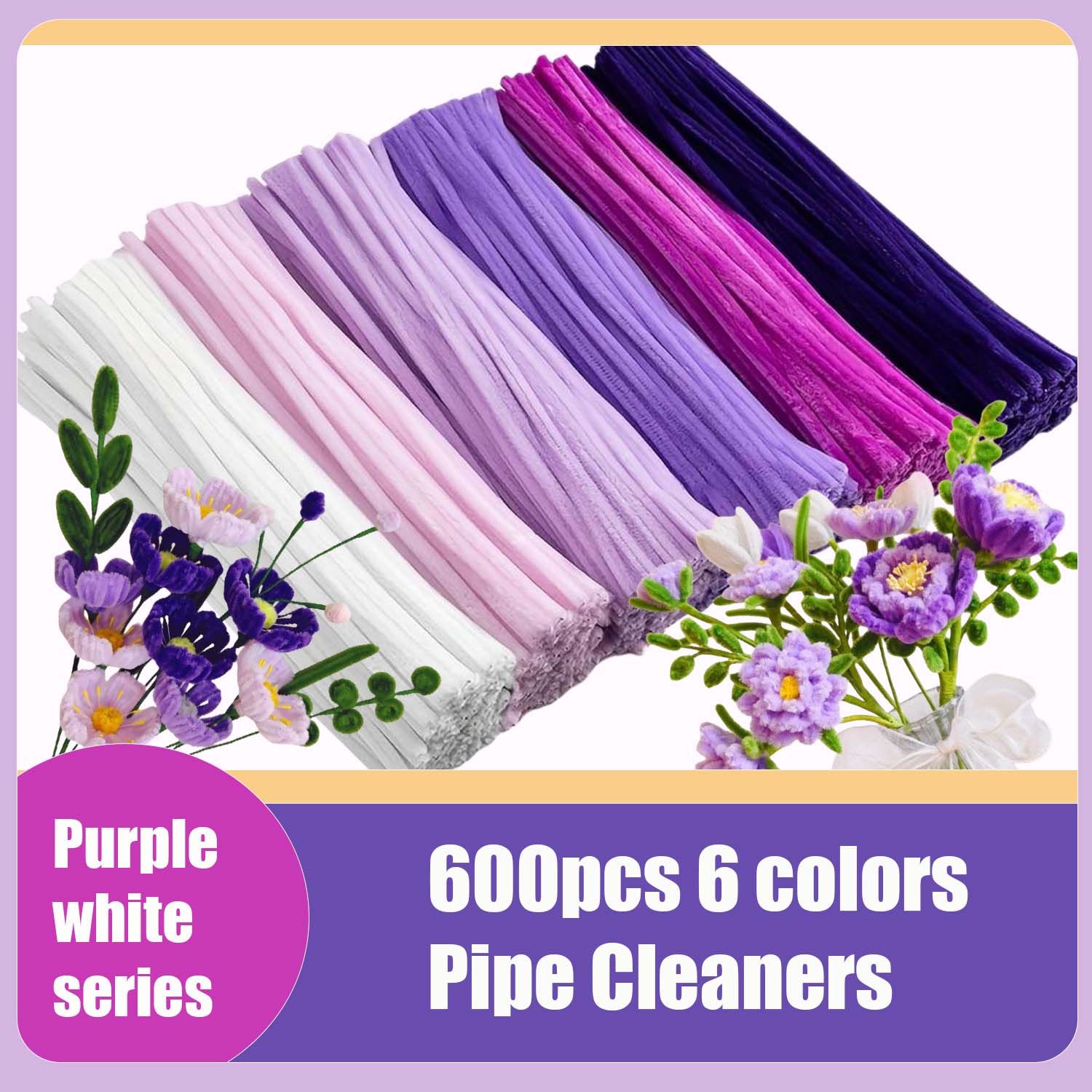 600 Stück Mehrfarbiges Blumen- – Art Craft Flower Making Bewertung und Preis