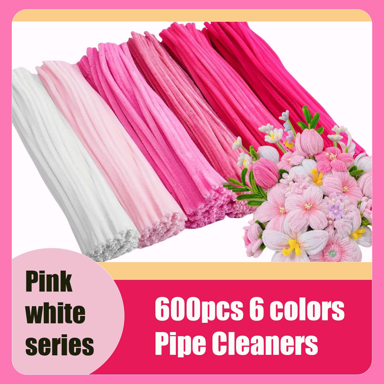 600 Stück Mehrfarbiges Blumen- – Art Craft Flower Making Bewertung und Preis