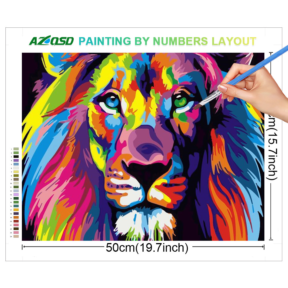 AZQSD Malen nach Zahlen für Er – Art Craft Lion Bewertung und Preis
