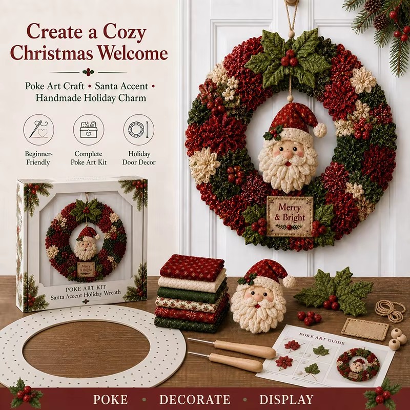 3D Weihnachts-Stoff-Poke-Art-S – Art Crafting Bewertung und Preis