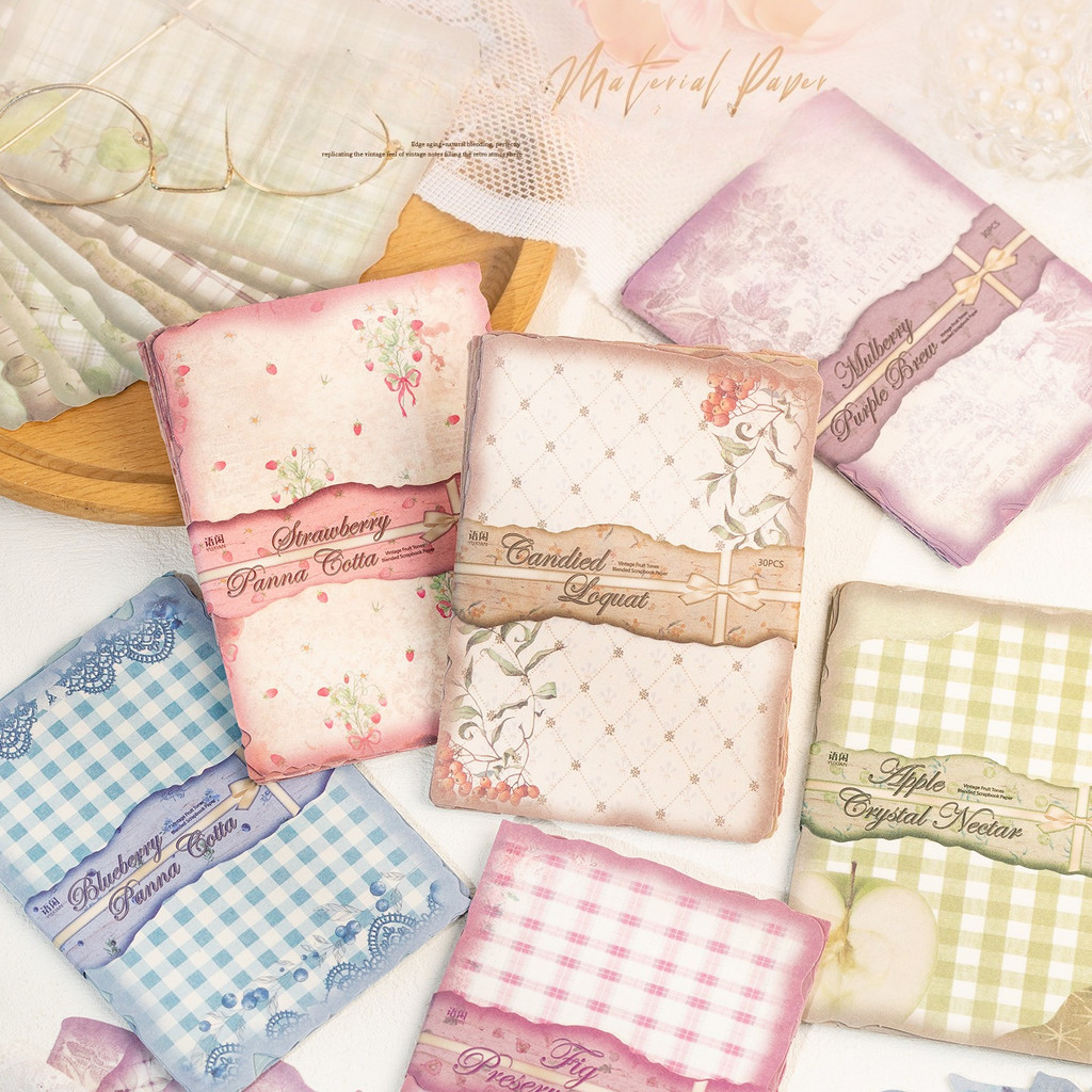 30 Blatt Vintage Scrapbook-Pap – Art Craft Journals Bewertung und Preis