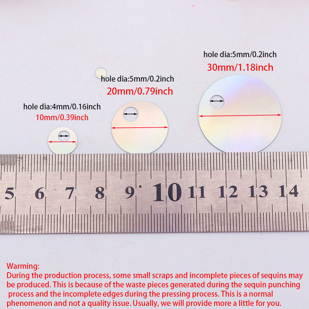 10/20/30mm Großloch-Holographi – Art Craft Flower Making Bewertung und Preis
