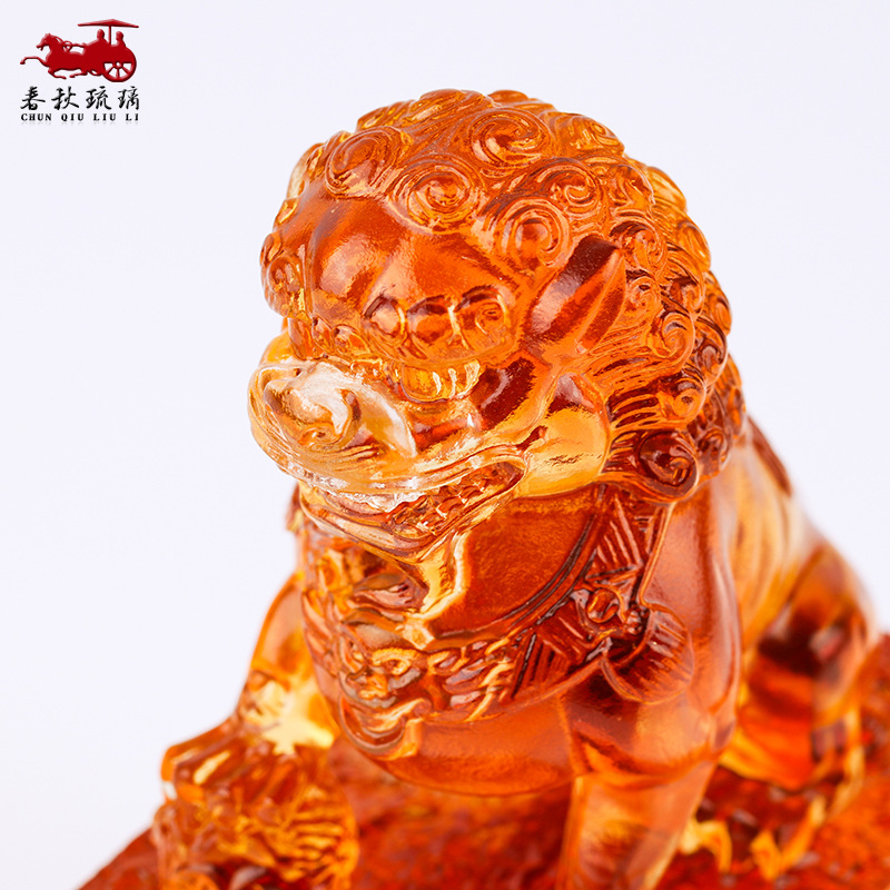 Farbige Glasur, Löwe, Siegel,  – Art Craft Lion Bewertung und Preis