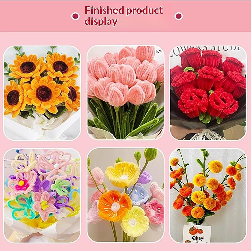 200/300 Stück Chenille-Stiele  – Art Craft Flower Making Bewertung und Preis