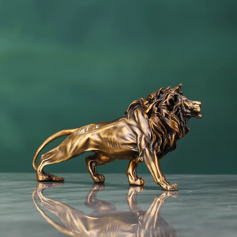 Kupfer-Löwen-Skulptur-Ornament – Art Craft Lion Bewertung und Preis