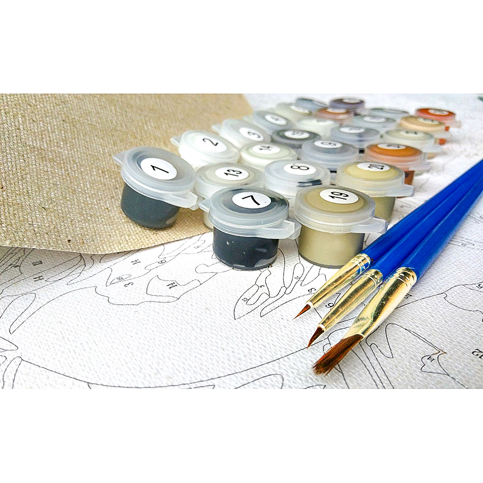 GATYZTORY Gerahmtes Ozean-Stra – Art Craft Number Bewertung und Preis
